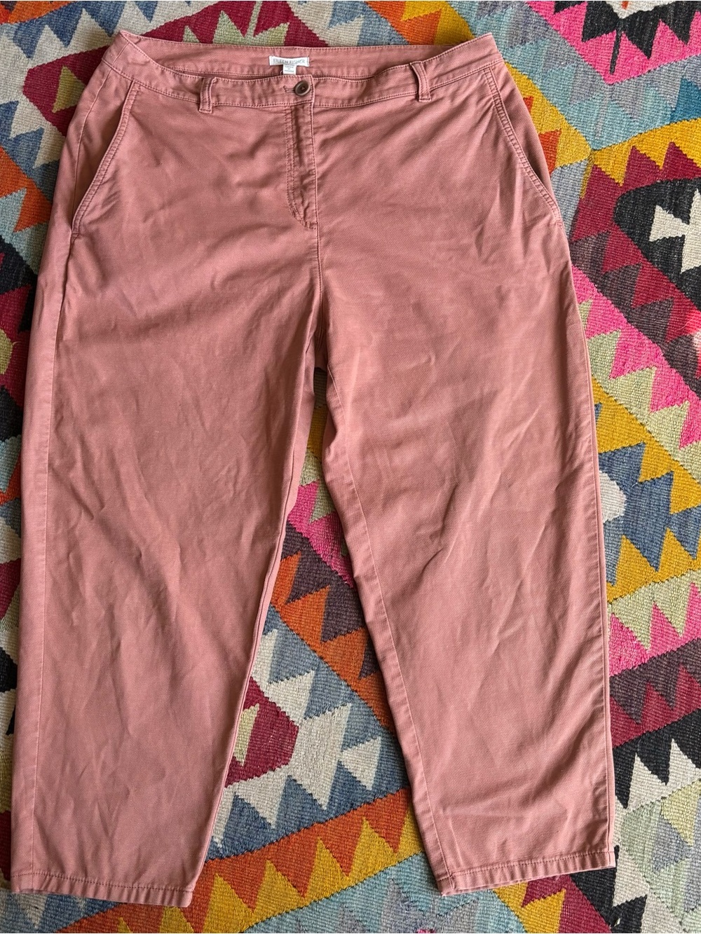 Eileen Fisher
Cotton Hemp Stretch Wide-Leg Pant Cropped Length
terracotta 12p